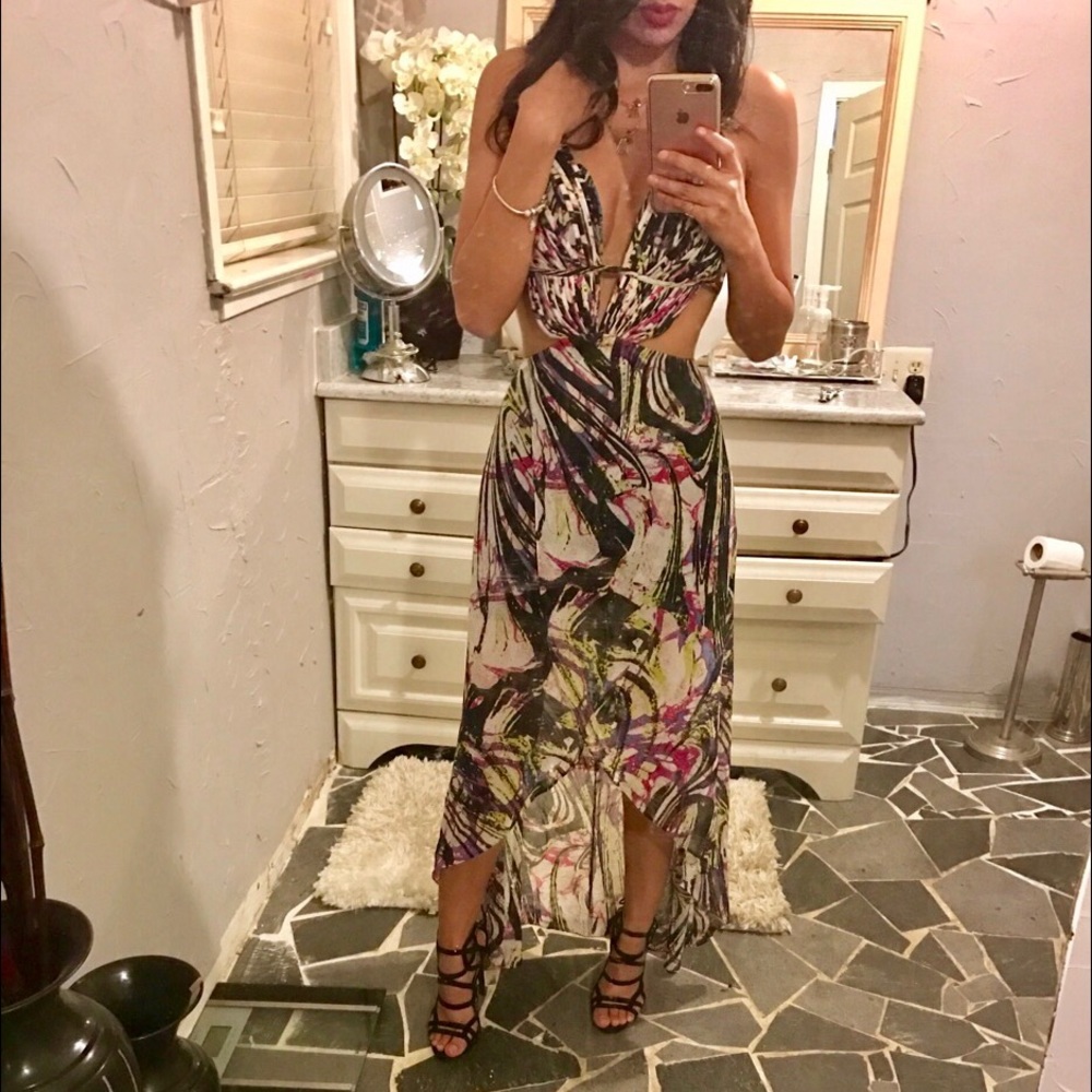 Bebe High Low Summer Dress
